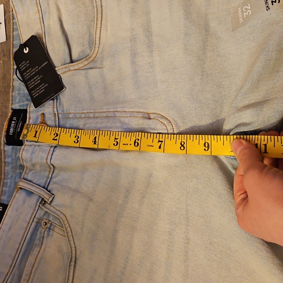 Forever 21 Blue Skinny Jeans with Distressed Details - Picture 5 of 9